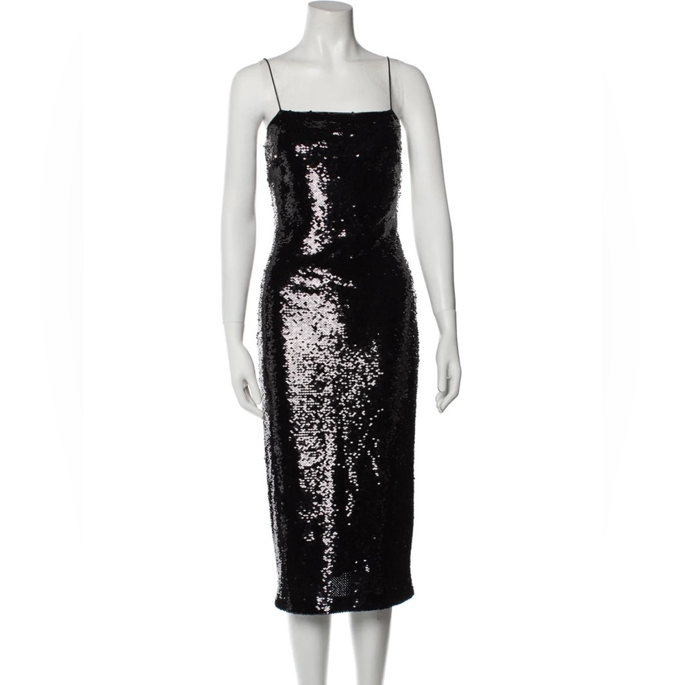 Cami NYC black sequin midi length dress size medium